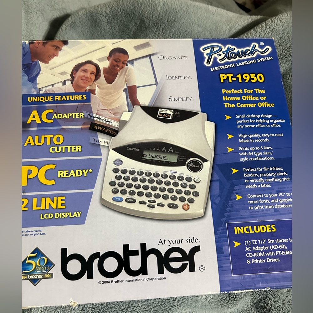 Brother P touch labeling system